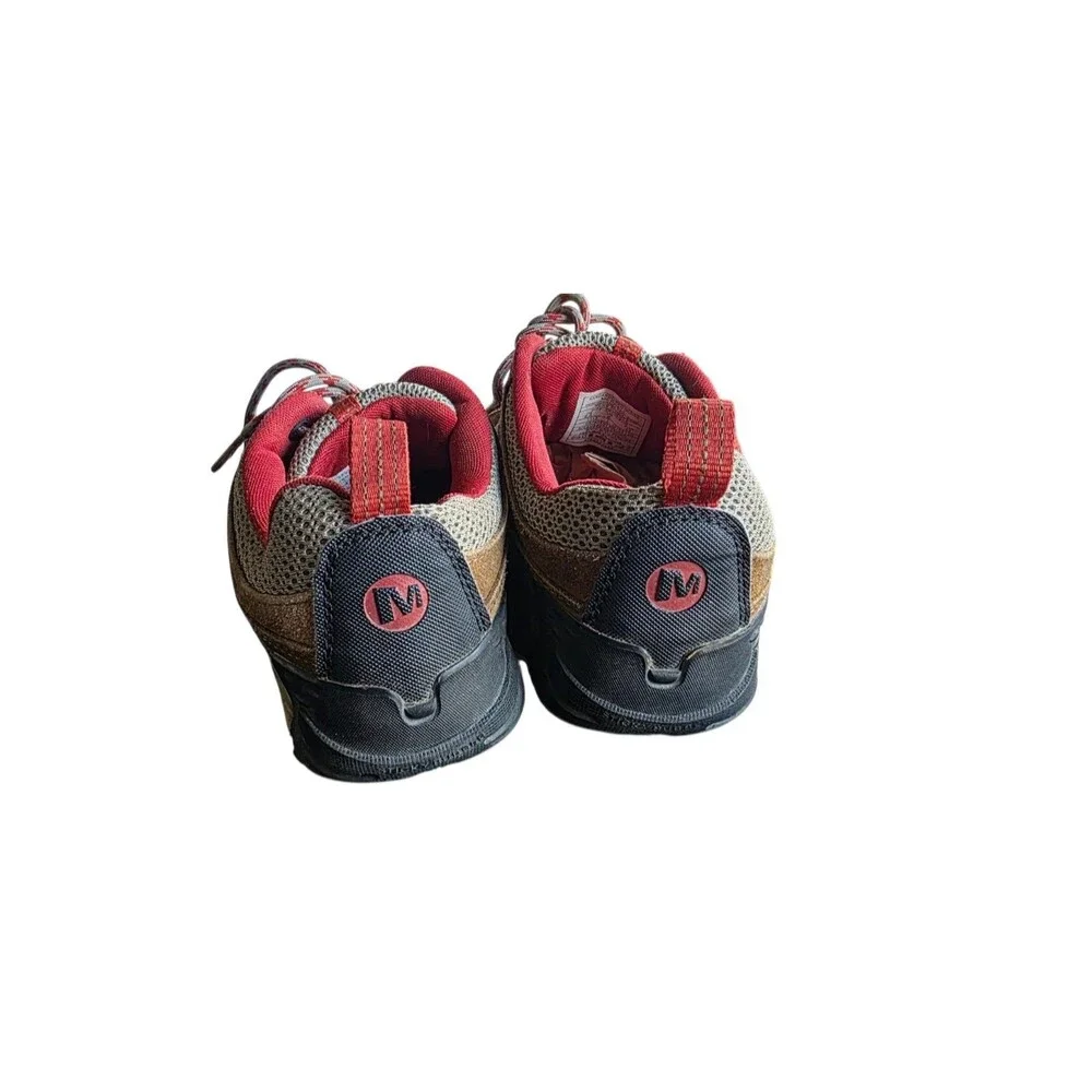 Merrell Kangaroo/Ochre Hiking Trail Shoes Men's US 8.5 Brown Red Suede Vibram